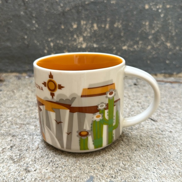 Starbucks You Are Here Arizona 14oz Travel Mug YAH 2014 - Picture 1 of 5